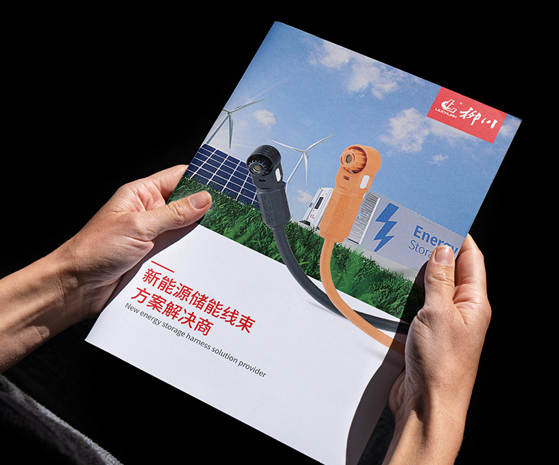 东莞市柳川电子科技有限公司-中英折页设计案例
